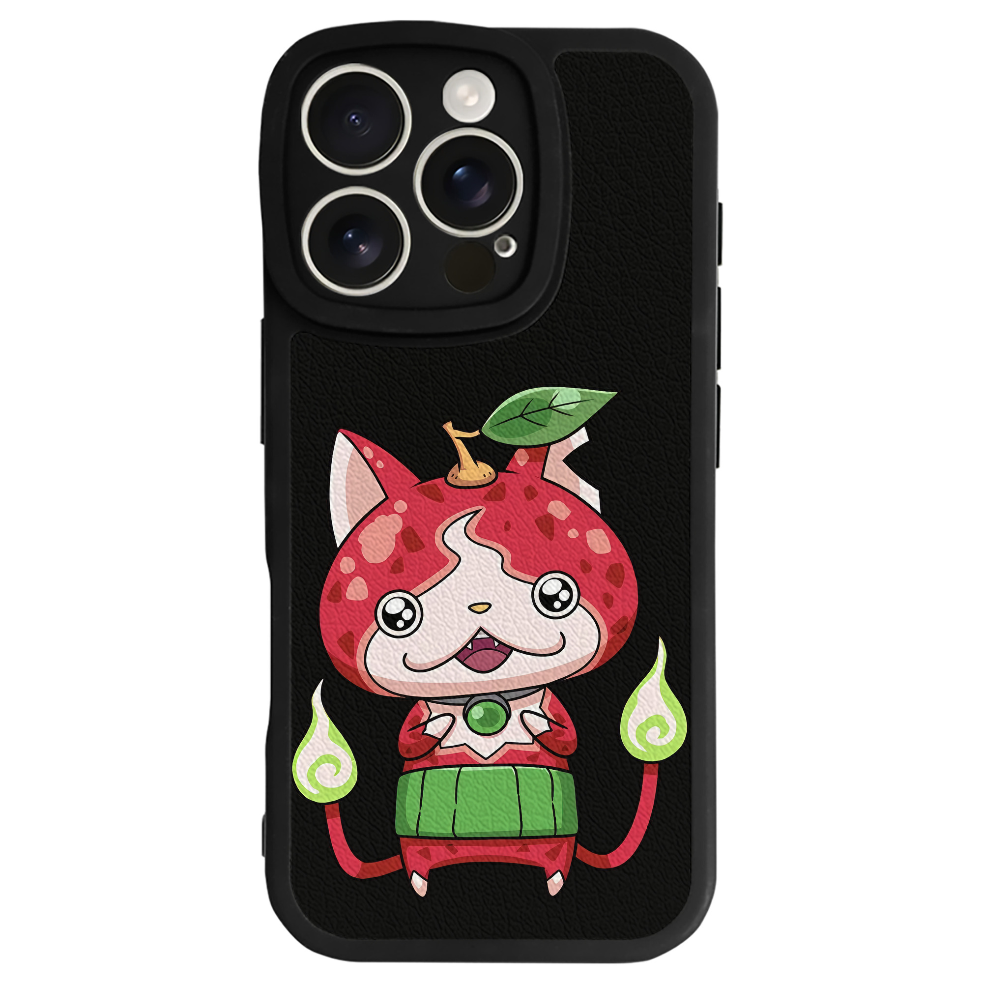 （画像用） 妖怪ウォッチ Yo-kai Watch 【iPhone 16シリーズ対応】シリコンスマホケース（レザー調） 材質：シリコン